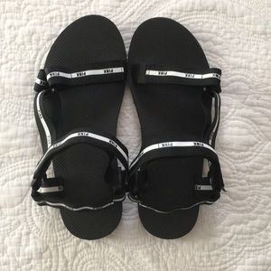 PINK Sandals -Black